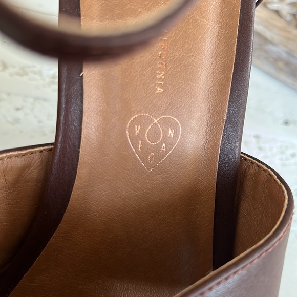 BC Born In California Brown Vegan Wedges Size 7 1/2 - Picture 6 of 6